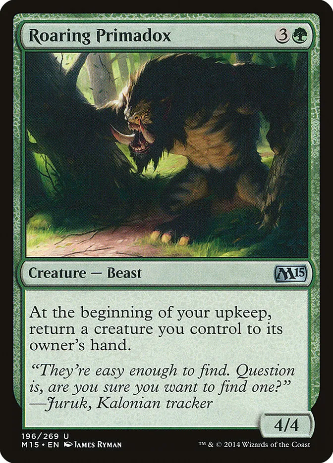 2014 Magic 2015 Roaring Primadox uncommon #196 uncommon card image