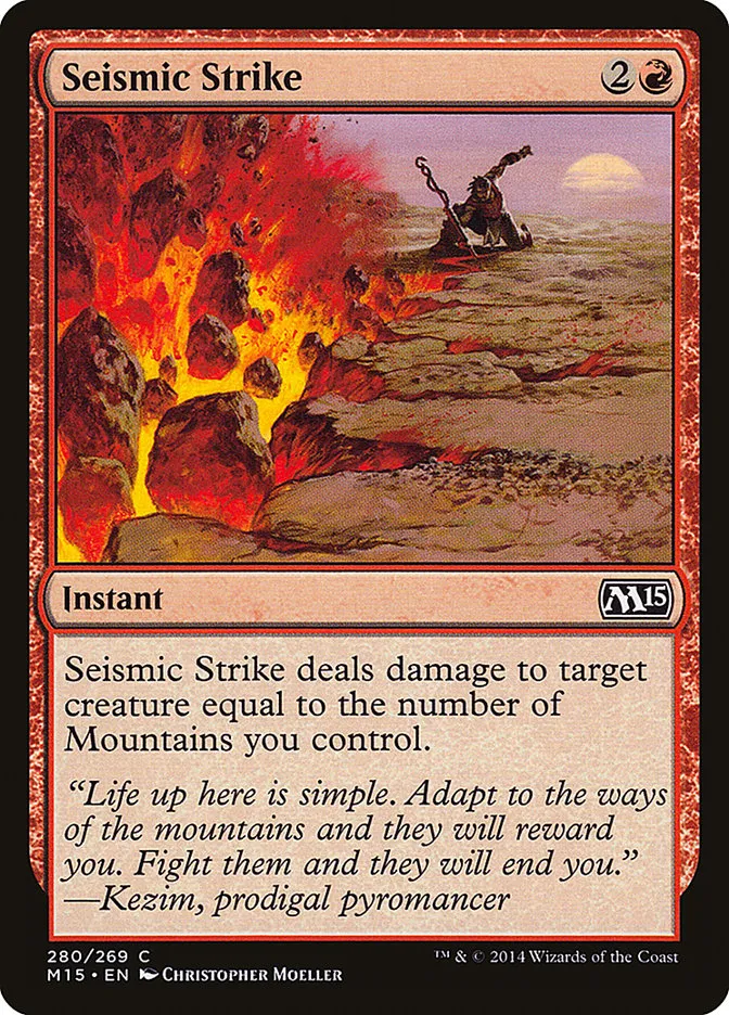 2014 Magic 2015 Seismic Strike common #280 common card image
