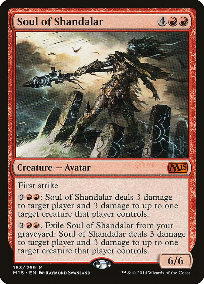 2014 Magic 2015 Soul of Shandalar #163 mythic card image