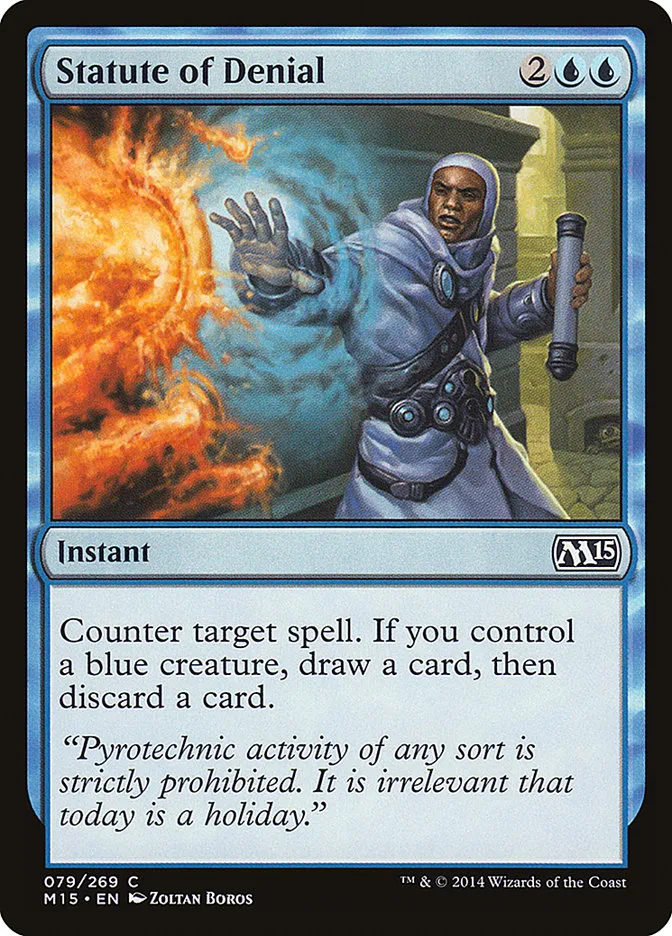 2014 Magic 2015 Statute of Denial common #79 common card image
