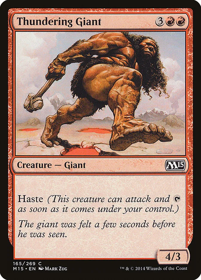 2014 Magic 2015 Thundering Giant common #165 common card image