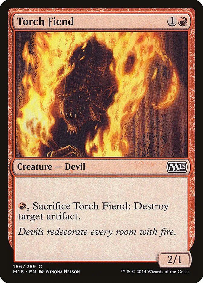 2014 Magic 2015 Torch Fiend common #166 common card image