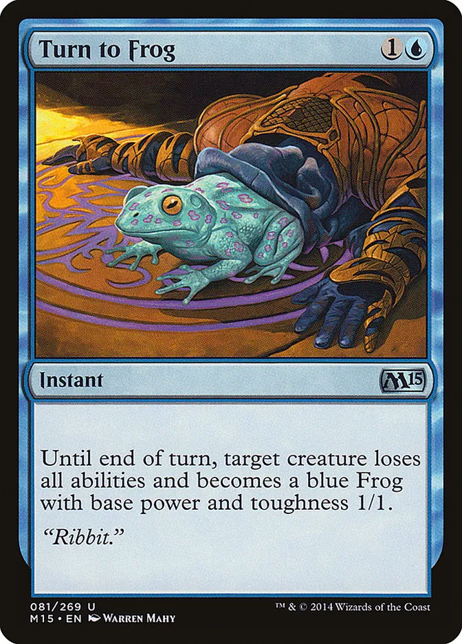 2014 Magic 2015 Turn to Frog uncommon #81 uncommon card image