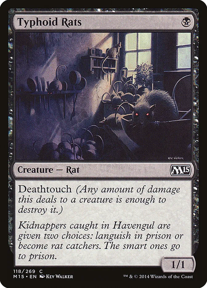 2014 Magic 2015 Typhoid Rats common #118 common card image
