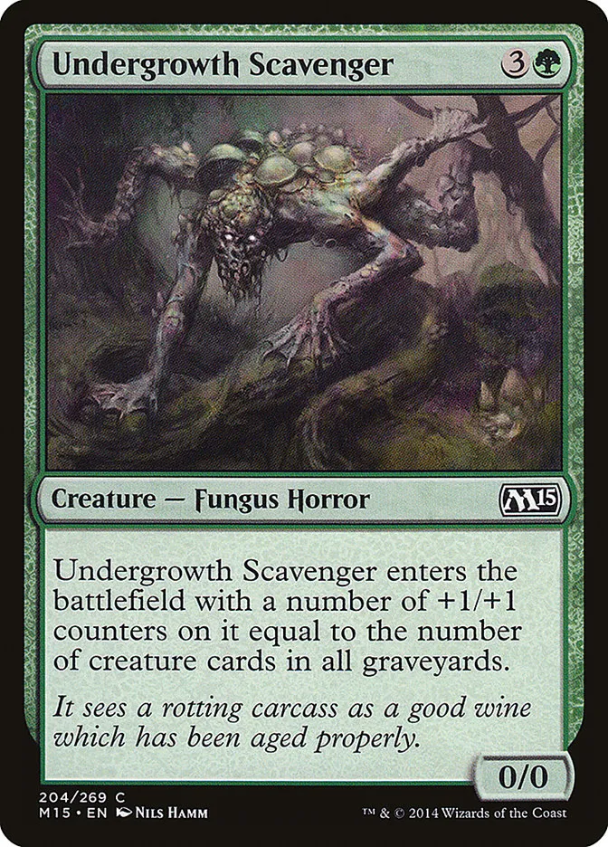 2014 Magic 2015 Undergrowth Scavenger common #204 common card image