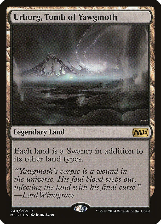 2014 Magic 2015 Urborg, Tomb of Yawgmoth #248 rare card image