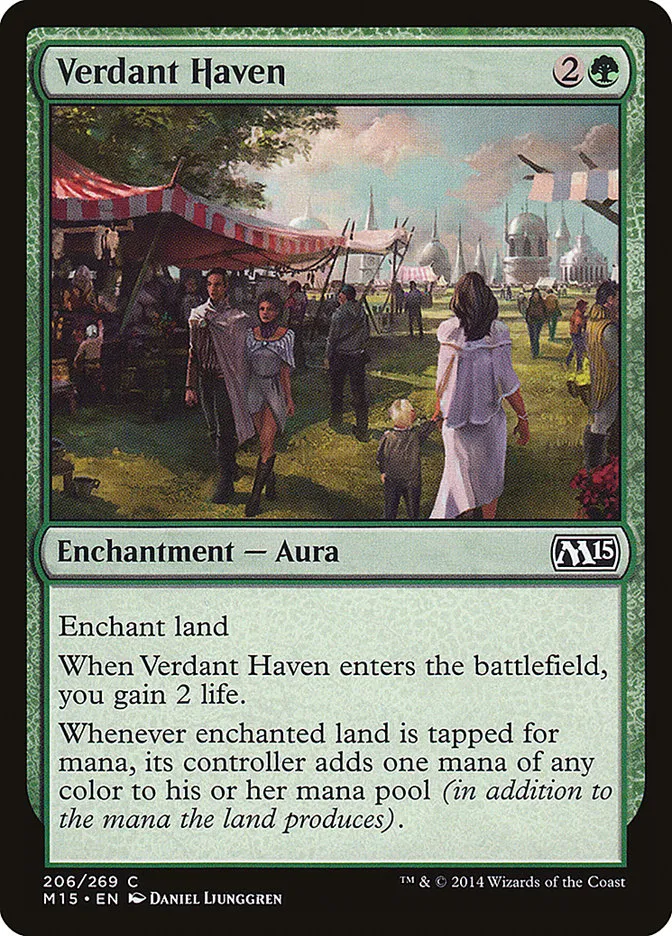 2014 Magic 2015 Verdant Haven common #206 common card image