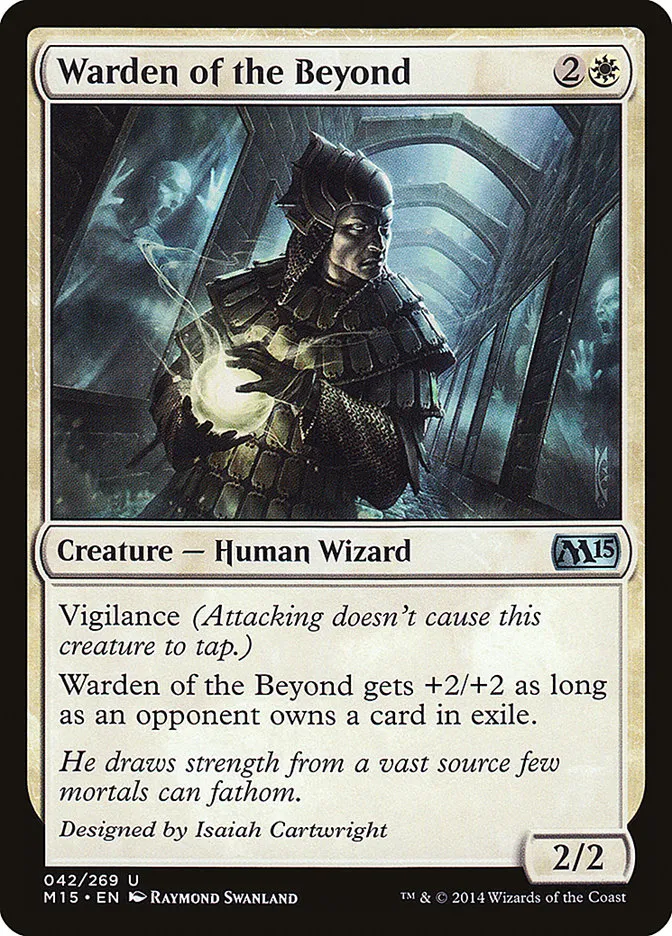 2014 Magic 2015 Warden of the Beyond #42 uncommon card image