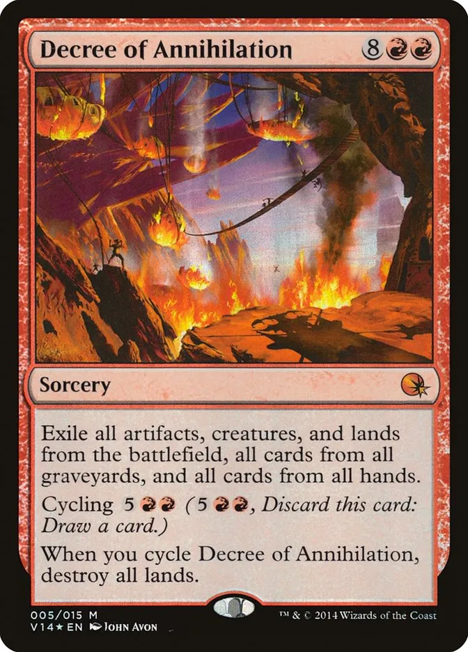 2014 From the Vault: Annihilation Decree of Annihilation #5 mythic card image