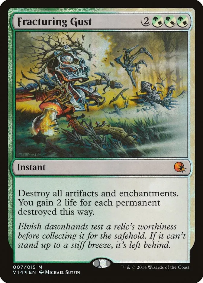 2014 From the Vault: Annihilation Fracturing Gust #7 mythic card image