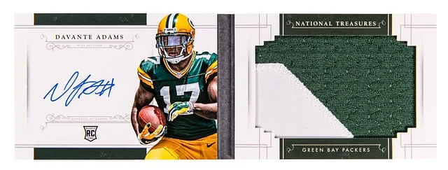 2014 National Treasures Davante Adams Jumbo Rookies Signatures #RJ-DV card image