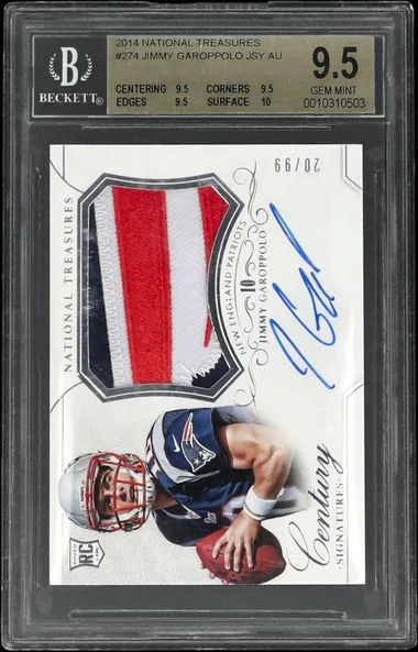 2014 National Treasures Jimmy Garoppolo Null #274 card image