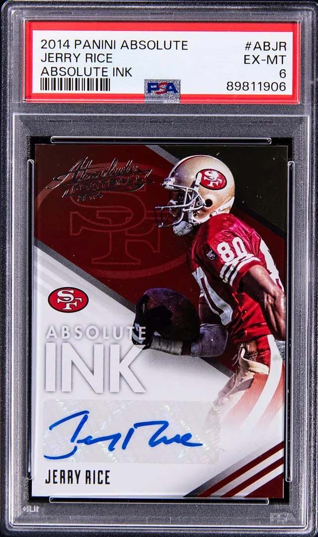 2014 Panini Absolute Jerry Rice Ink #AB-JR card image