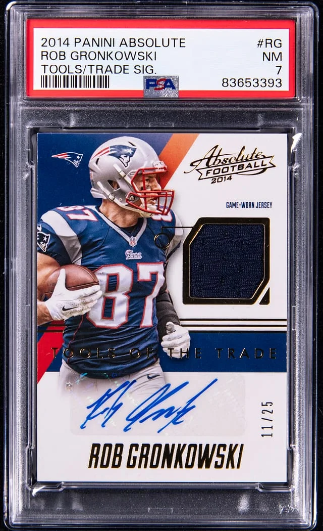 2014 Panini Absolute Rob Gronkowski Tools of The Trade Signature #RG card image