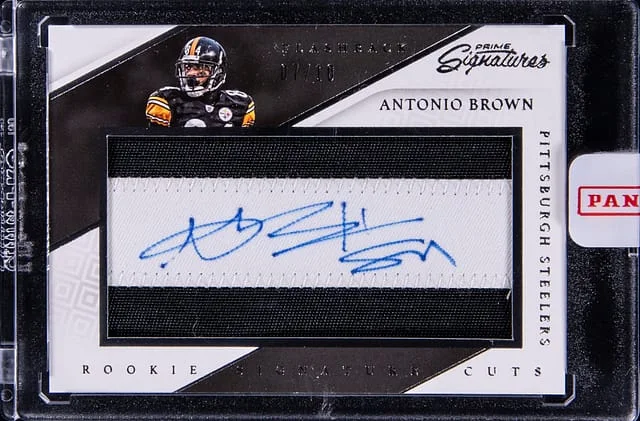 2014 Panini Antonio Brown Prime Signatures Signature Cuts #SCF-AB card image