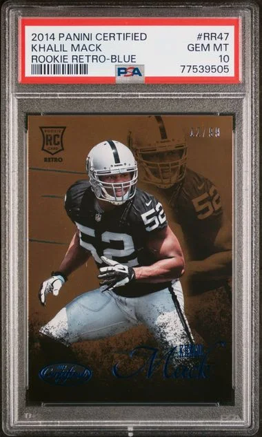 2014 Panini Certified Khalil Mack Retro Blue #Rr47 card image
