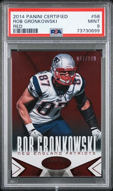 2014 Panini Certified Rob Gronkowski Red #58 card image