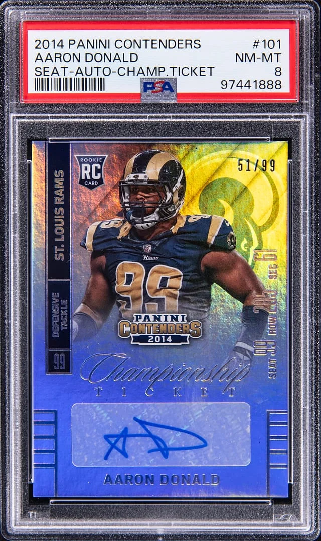 2014 Panini Contenders Aaron Donald Autograph #101 card image