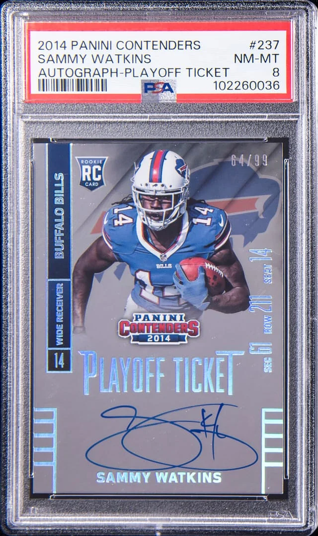 2014 Panini Contenders Sammy Watkins Autograph Playoff Ticket #237 card image