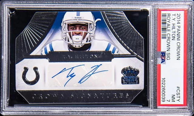 2014 Panini Crown Royale T.Y. Hilton Crown Signatures #CS-TY card image