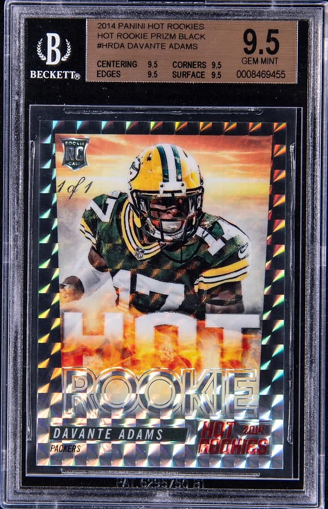 2014 Panini Davante Adams Hot Rookies Black Prizm #HRDA card image