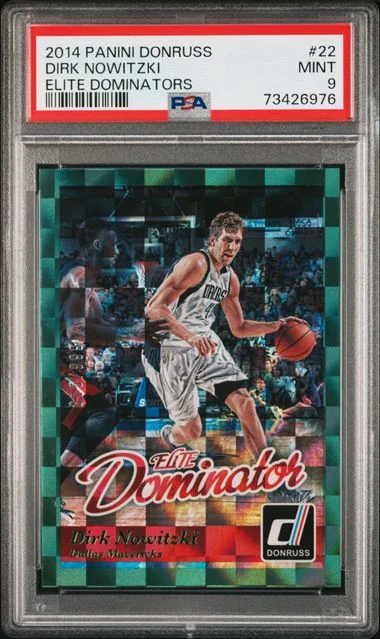 2014 Panini Donruss Dirk Nowitzki Elite Dominators #22 card image
