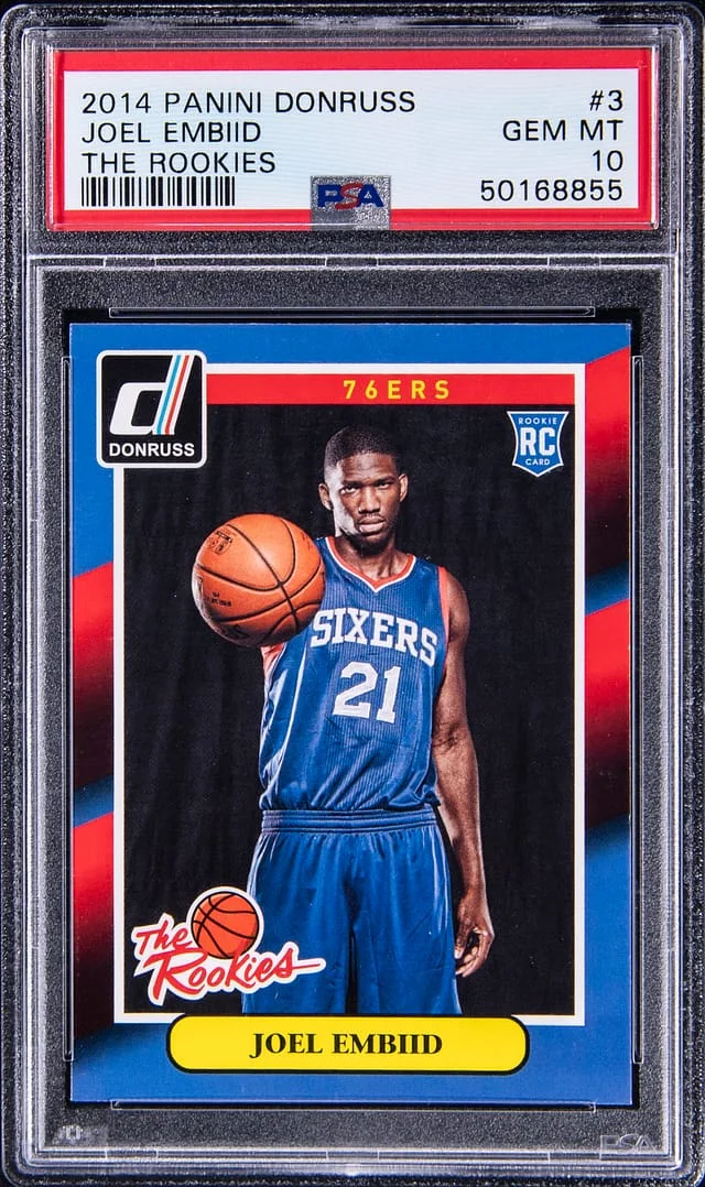 2014 Panini Donruss Joel Embiid The Rookies #3 card image