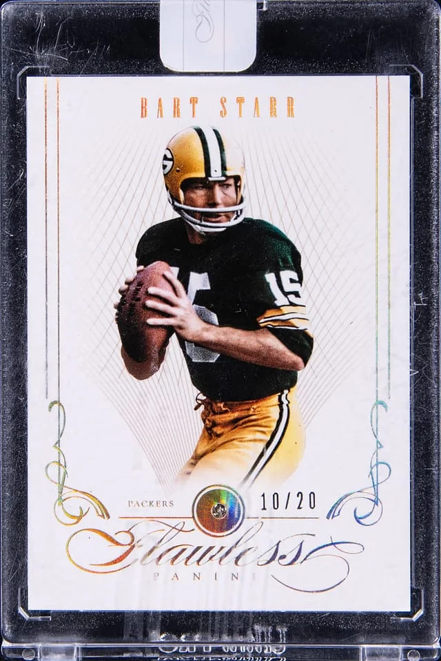 2014 Panini Flawless Bart Starr Diamond #15 card image