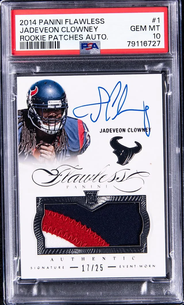 2014 Panini Flawless Jadeveon Clowney Patch Autograph (RPA) #1 card image