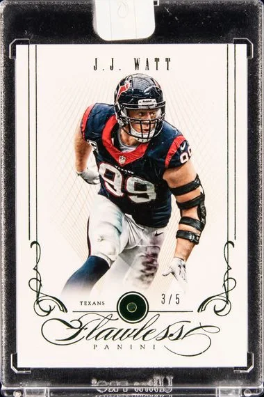 2014 Panini Flawless J.J. Watt Emerald #44 card image