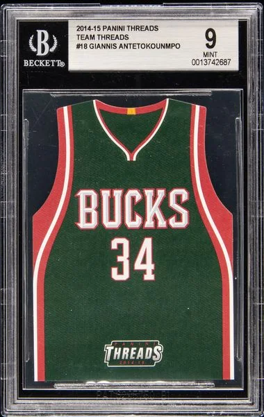 2014 Panini Giannis Antetokounmpo Threads Team Threads #18 card image