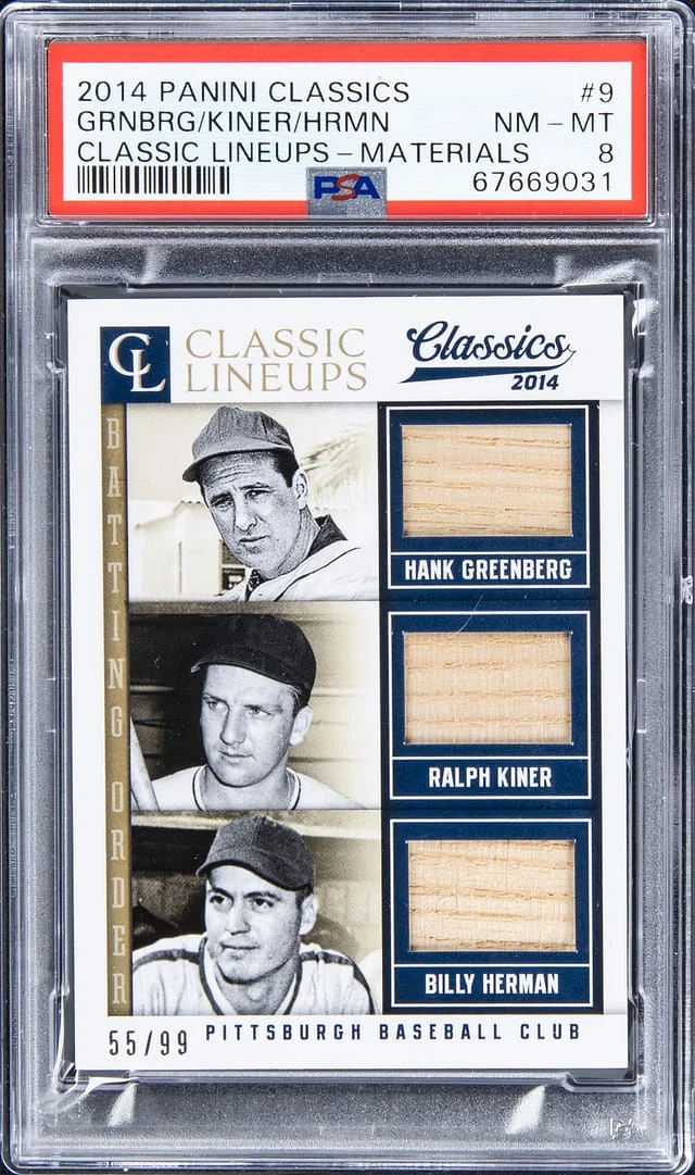 2014 Panini Greenberg/Kiner/Herman Classics Lineup Materials #9 card image