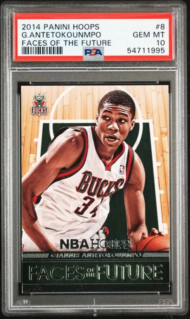 2014 Panini Hoops Giannis Antetokounmpo Faces Of The Future #8 card image