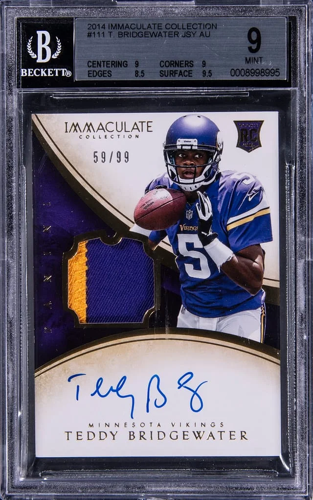 2014 Panini Immaculate Collection Teddy Bridgewater #111 card image