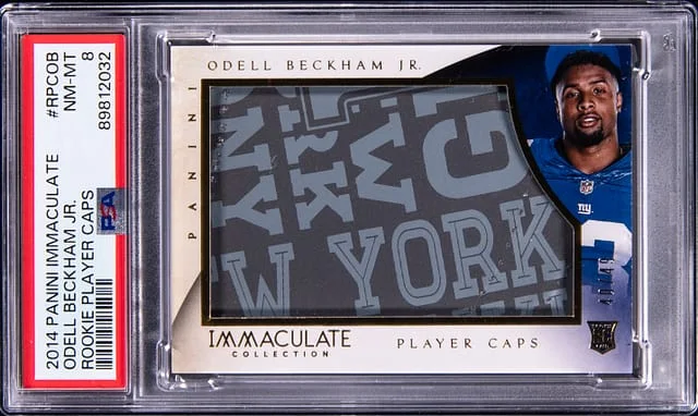 2014 Panini Immaculate Odell Beckham Jr. Player Caps #RPCOB card image