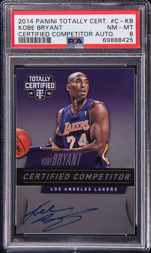2014 Panini Kobe Bryant Totally Certified Competitor Autograph #C-KB card image
