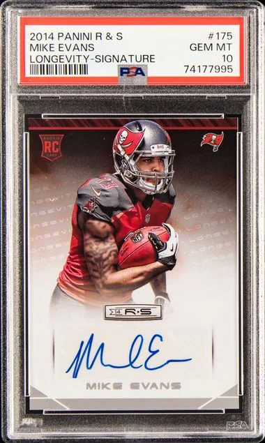 2014 Panini Mike Evans Rookies & Stars Longevity Signature #175 card image