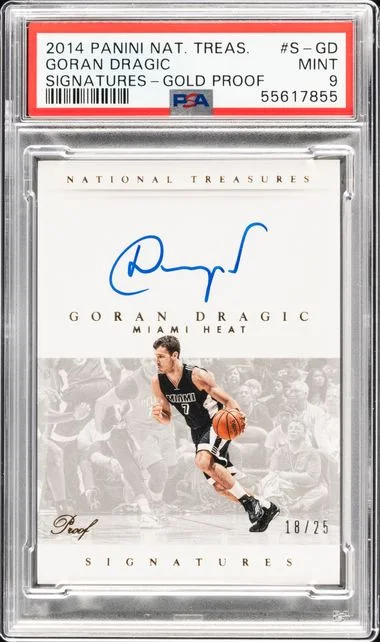 2014 Panini National Treasures Goran Dragic Signatures Gold Proof #S-GD card image