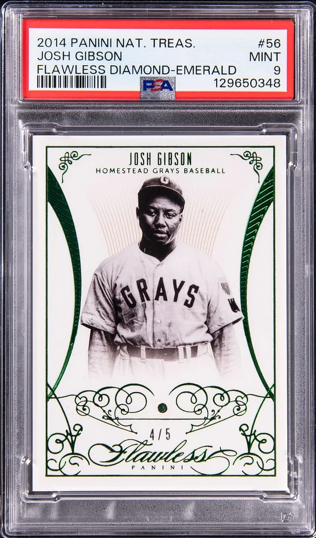 2014 Panini National Treasures Josh Gibson Flawless Diamond Emerald #56 card image