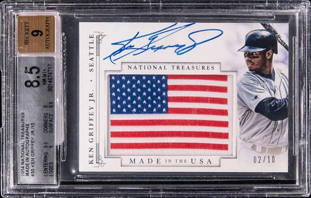 2014 Panini National Treasures Ken Griffey Jr. Made in USA Autographs #30 card image