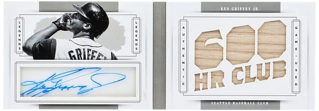 2014 Panini National Treasures Ken Griffey Jr. 600 HR Club #80 card image