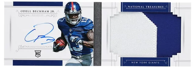 2014 Panini National Treasures Odell Beckham Jr. Jumbo #RJ-OB card image