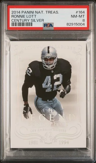 2014 Panini National Treasures Ronnie Lott Century Silver #164 card image