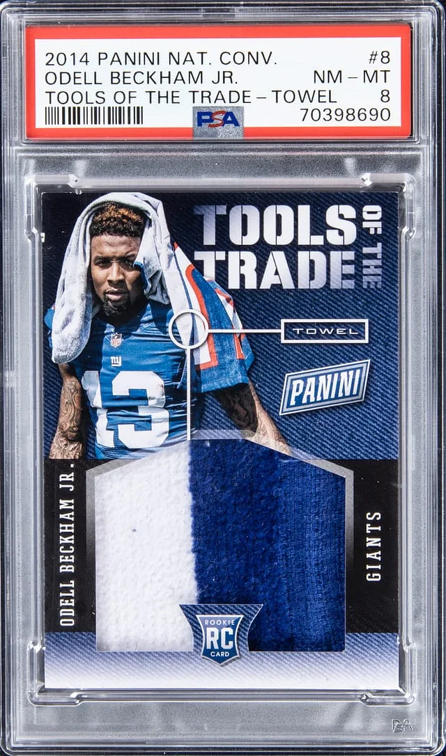 2014 Panini Odell Beckham Jr. National Convention Tools of the Trade Towel #8 card image