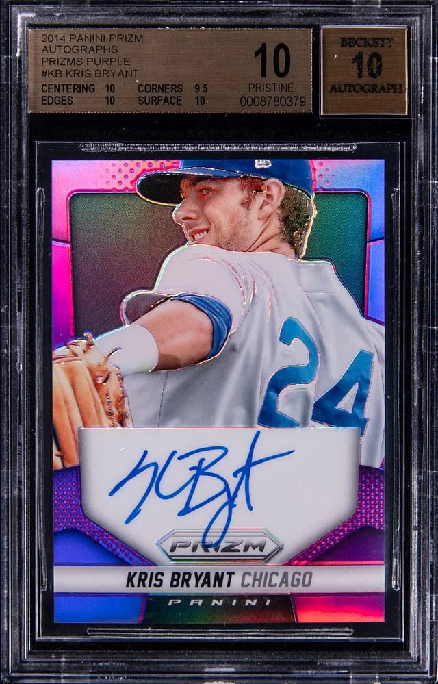 2014 Panini Prizm Kris Bryant Autograph Prizm #KB card image