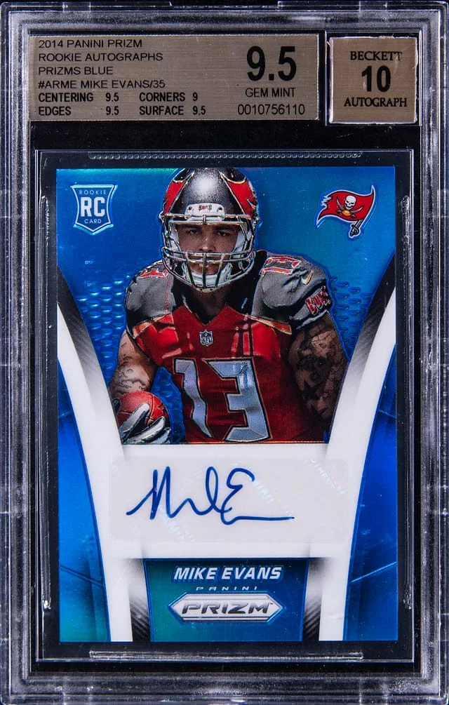 2014 Panini Prizm Mike Evans Autograph #AR-ME card image