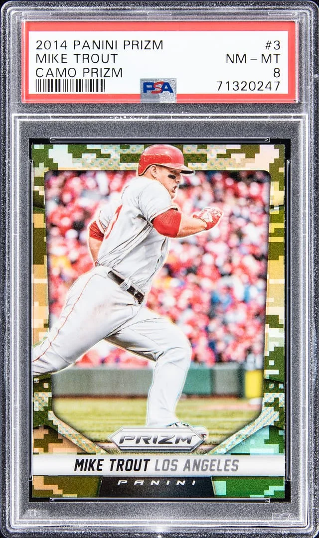 2014 Panini Prizm Mike Trout Camo #3 card image
