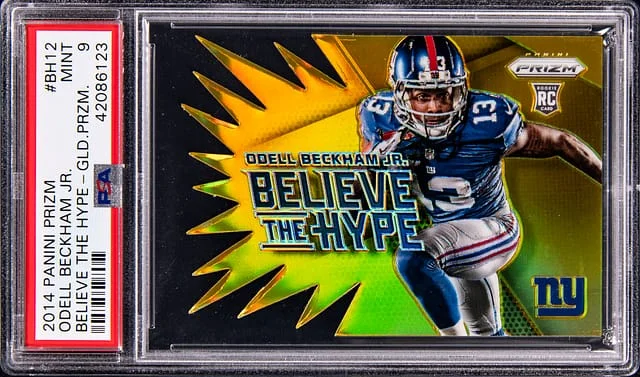 2014 Panini Prizm Odell Beckham Jr. Believe The Hype Gold Prizm #BH12 card image
