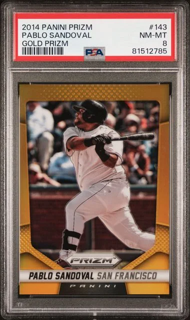 2014 Panini Prizm Pablo Sandoval Gold Prizm #143 card image