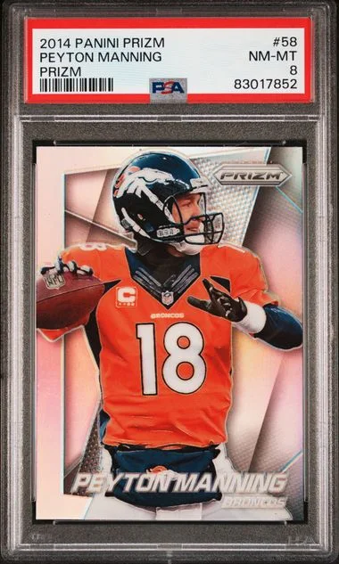 2014 Panini Prizm Peyton Manning Silver Prizm #58 card image